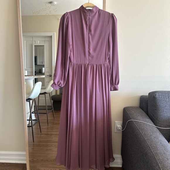 Vintage Purple Women's Maxi Dress Eid Ramadan Modest Dress - Picture 2 of 4